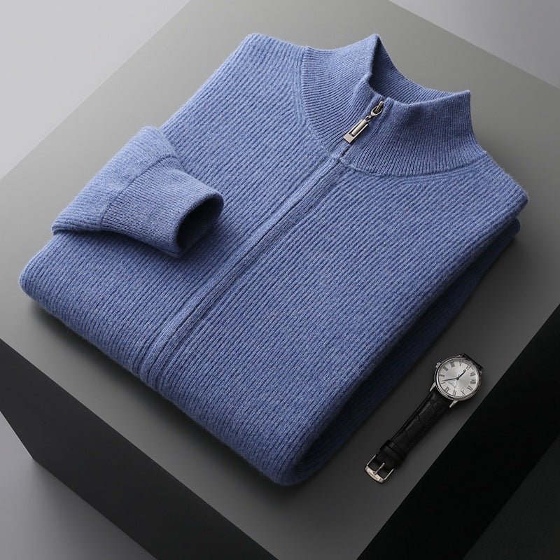 CIÉLO Merino-Strickjacke mit Reißverschluss