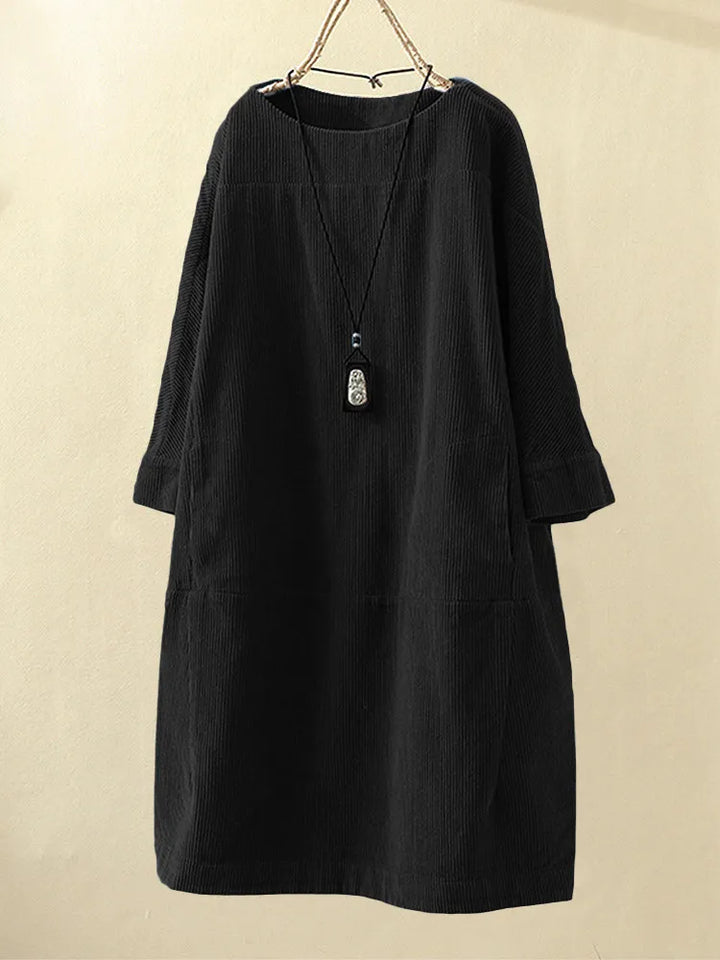 Elyse™ - Bequemes Kleid mit Rundhalsausschnitt
