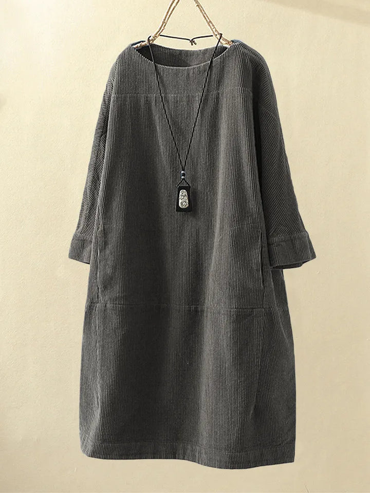 Elyse™ - Bequemes Kleid mit Rundhalsausschnitt