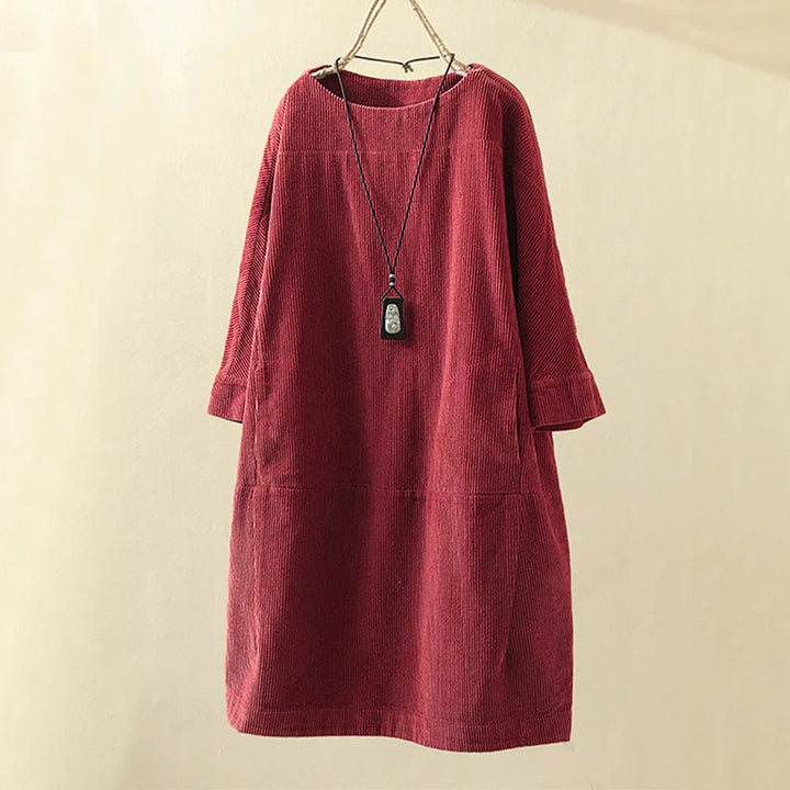 Elyse™ - Bequemes Kleid mit Rundhalsausschnitt