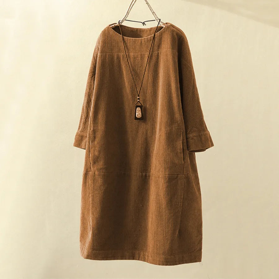 Elyse™ - Bequemes Kleid mit Rundhalsausschnitt