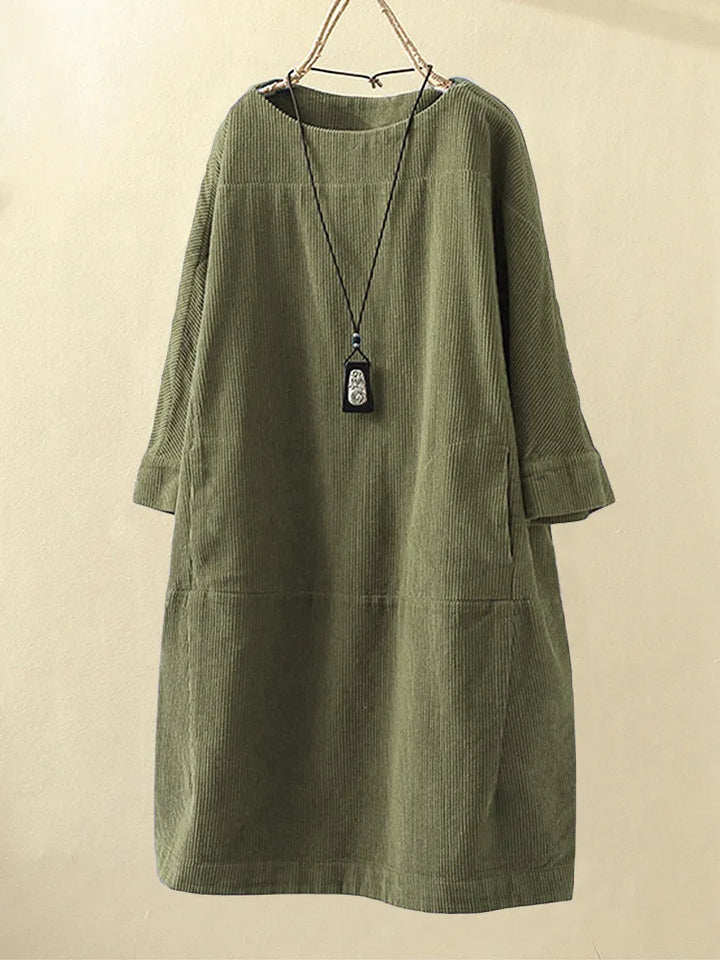 Elyse™ - Bequemes Kleid mit Rundhalsausschnitt
