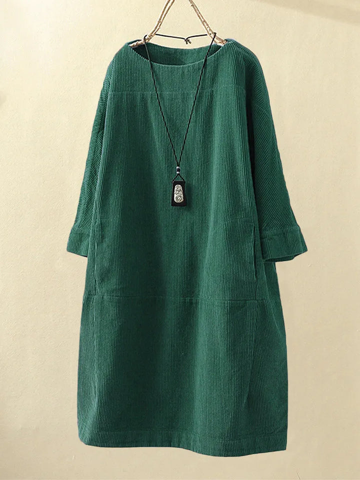 Elyse™ - Bequemes Kleid mit Rundhalsausschnitt