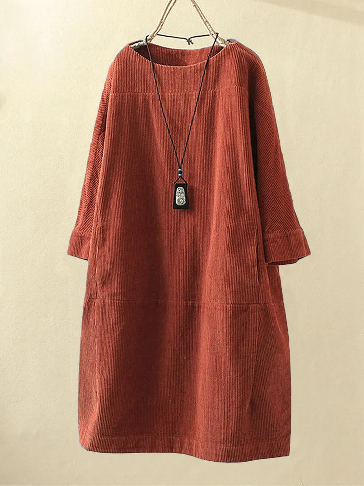 Elyse™ - Bequemes Kleid mit Rundhalsausschnitt