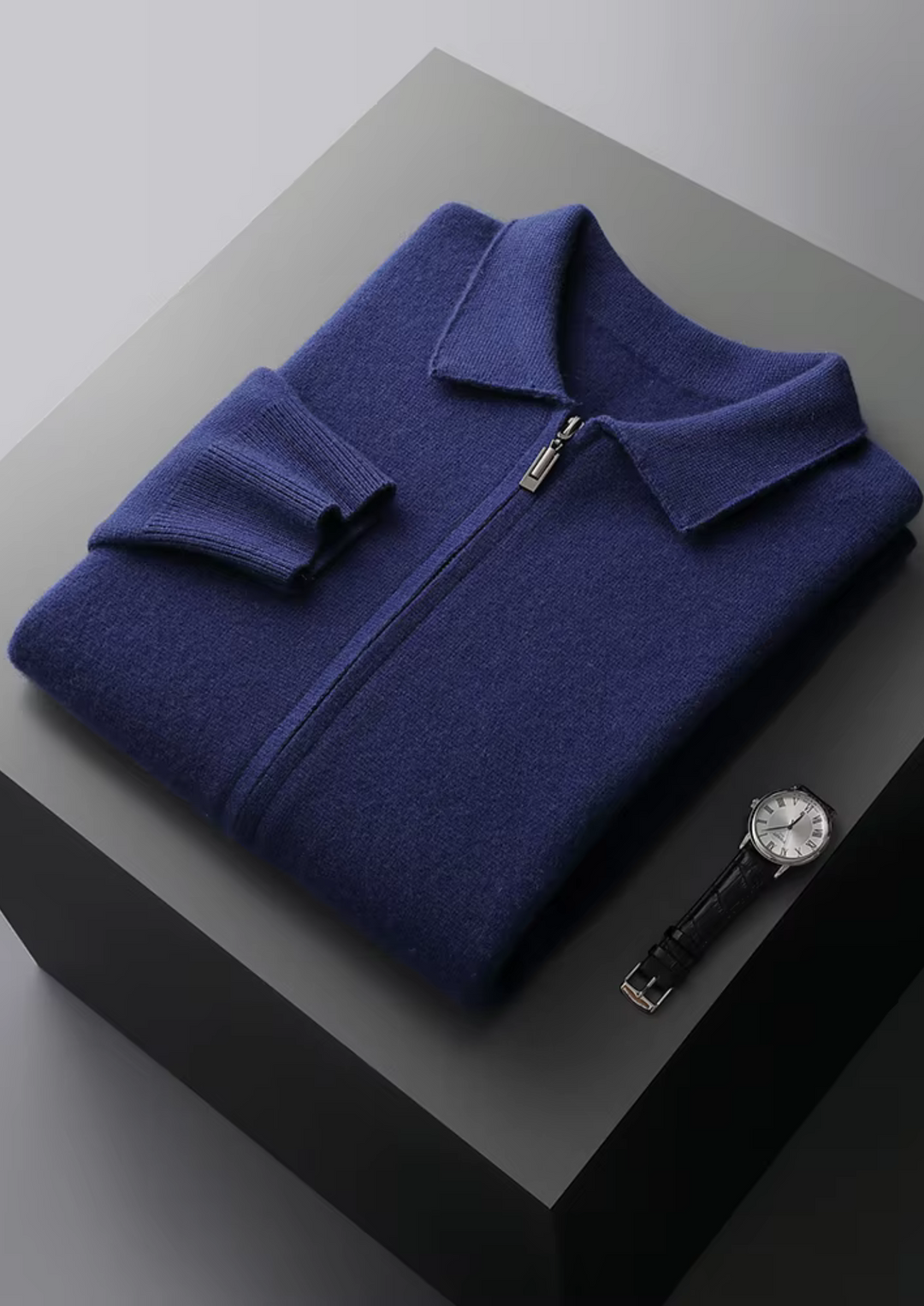 CIÉLO Merino-Polo-Strickjacke