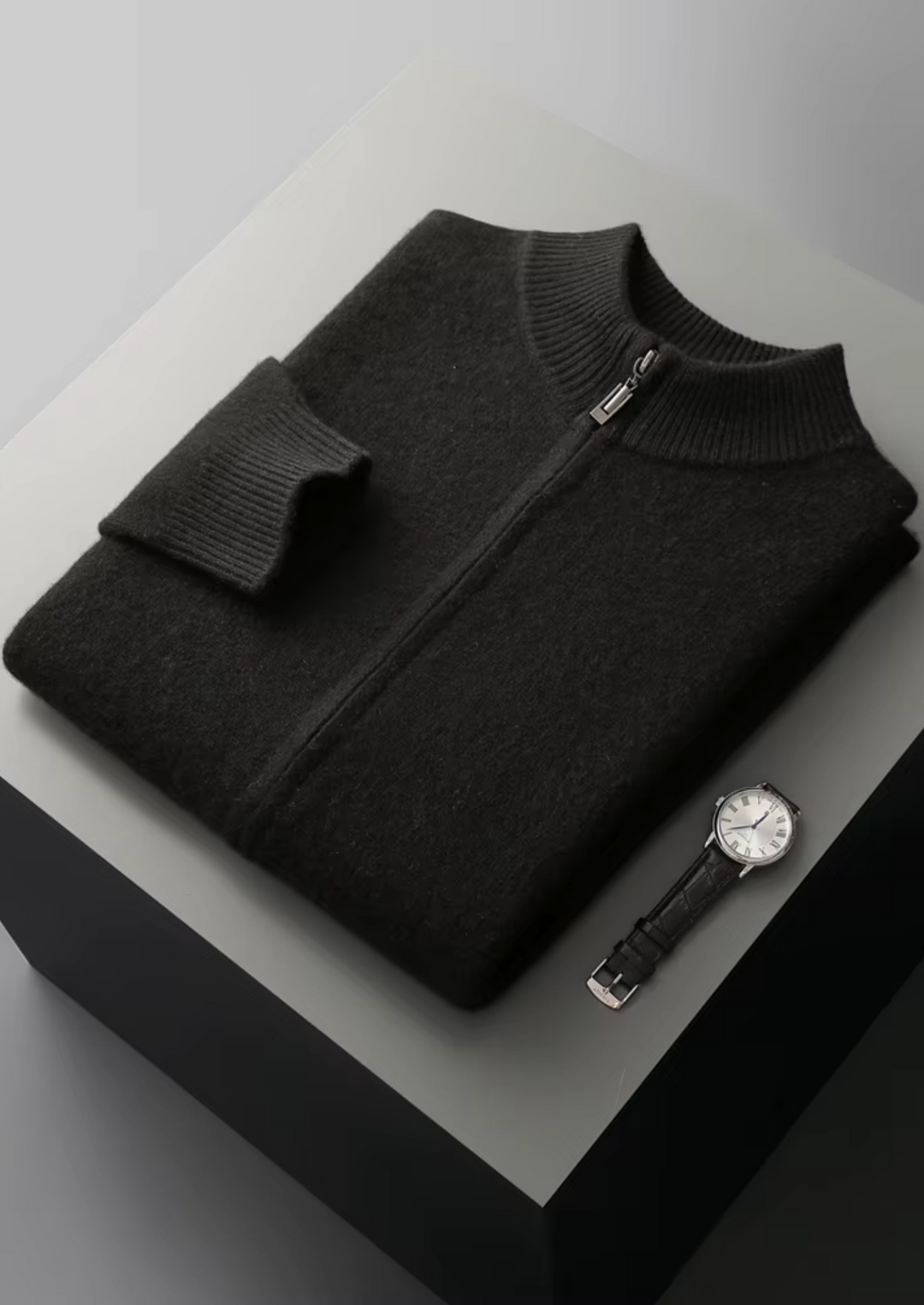 CIÉLO Merino-Strickjacke mit Reißverschluss