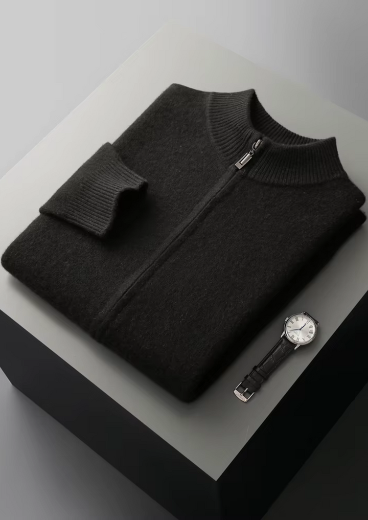 CIÉLO Merino-Strickjacke mit Reißverschluss