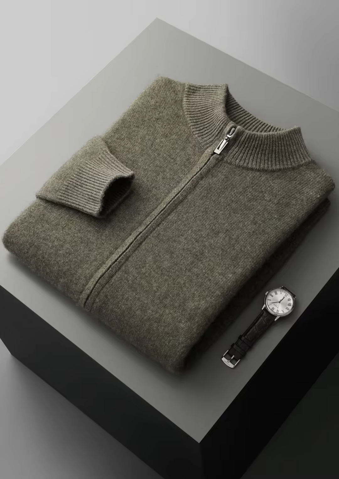 CIÉLO Merino-Strickjacke mit Reißverschluss