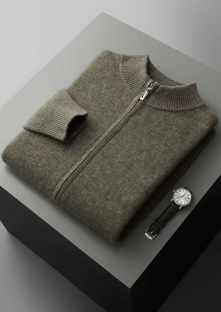 CIÉLO Merino-Strickjacke mit Reißverschluss
