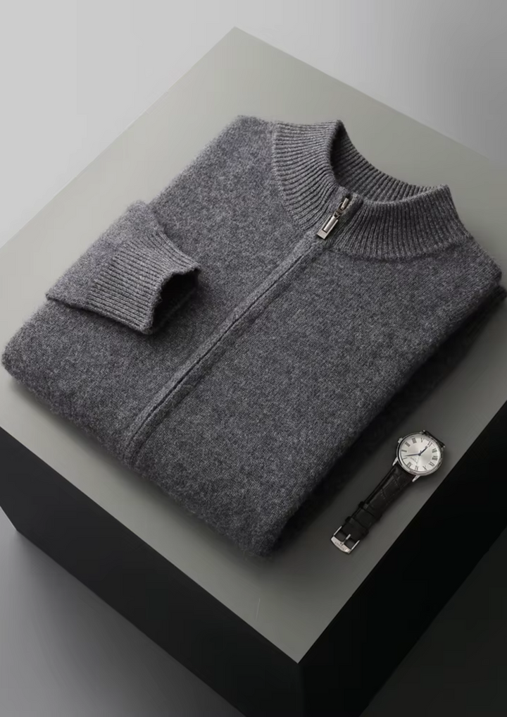 CIÉLO Merino-Strickjacke mit Reißverschluss