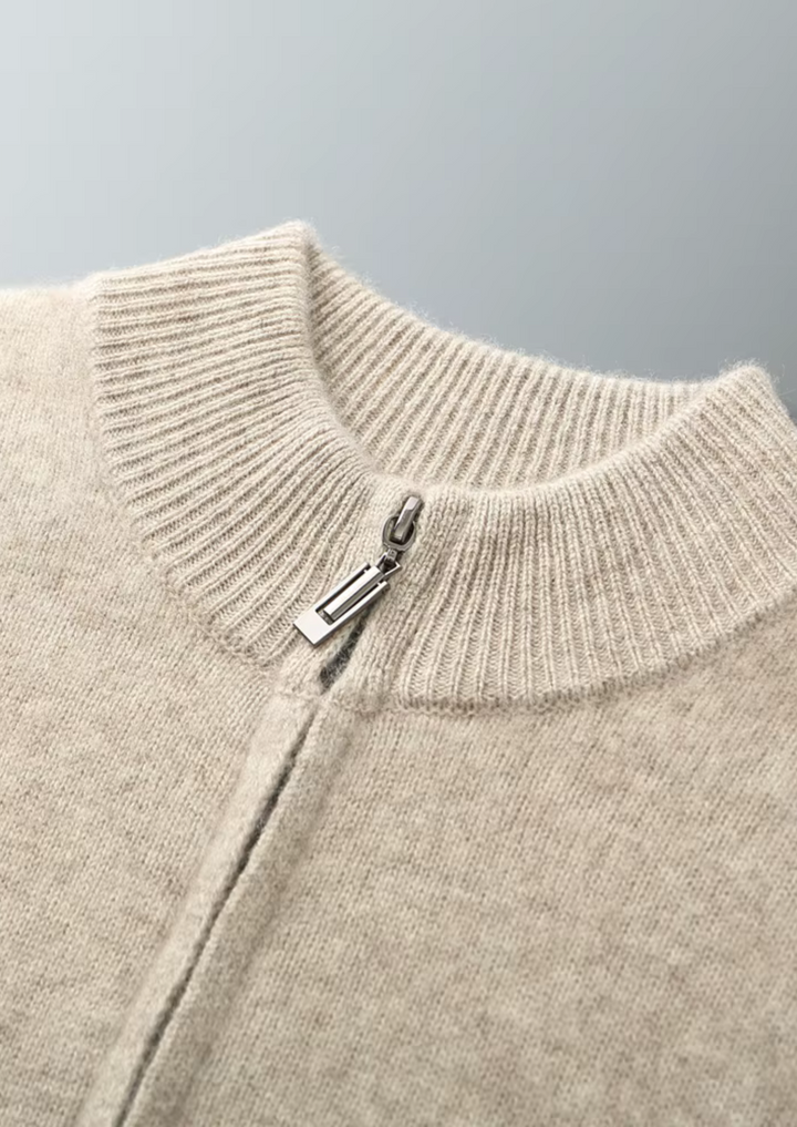 CIÉLO Merino-Strickjacke mit Reißverschluss