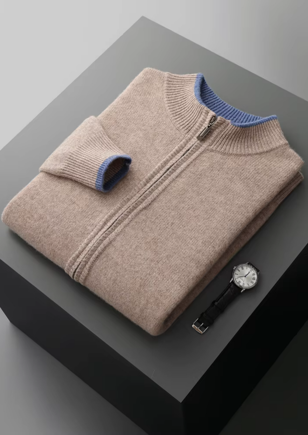 CIÉLO Merino-Strickjacke mit Reißverschluss