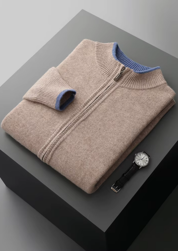 CIÉLO Merino-Strickjacke mit Reißverschluss
