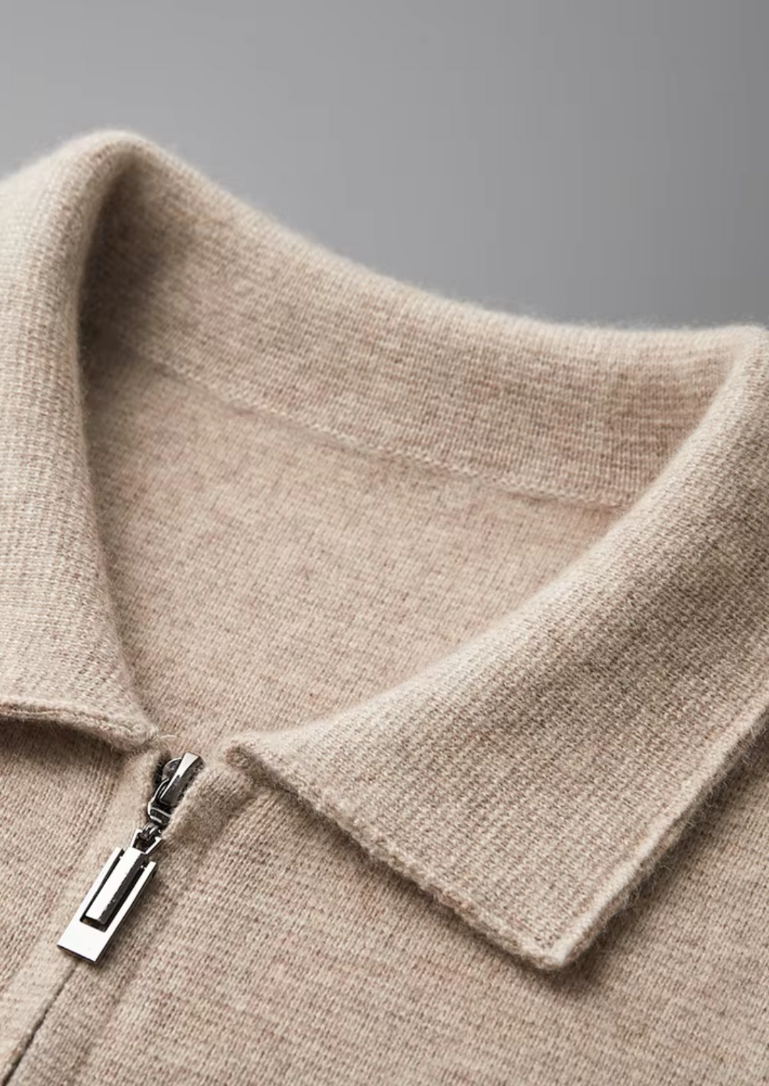 CIÉLO Merino-Polo-Strickjacke