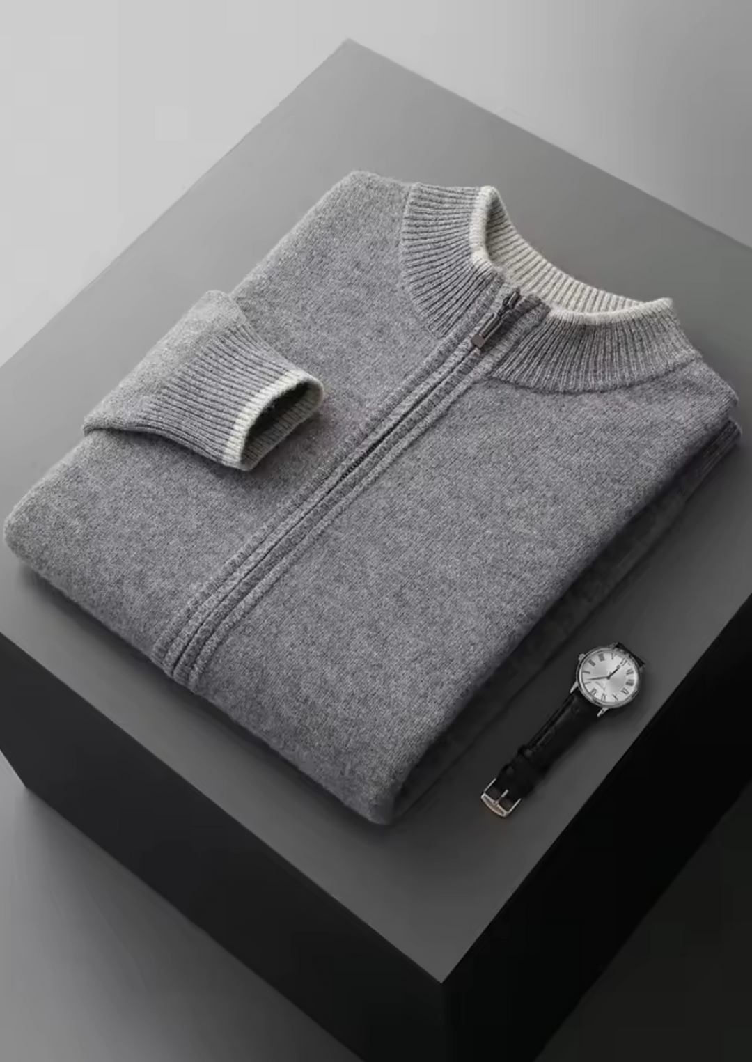 CIÉLO Merino-Strickjacke mit Reißverschluss