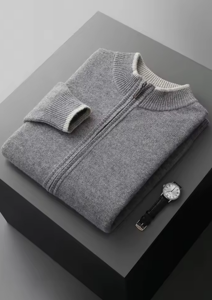 CIÉLO Merino-Strickjacke mit Reißverschluss