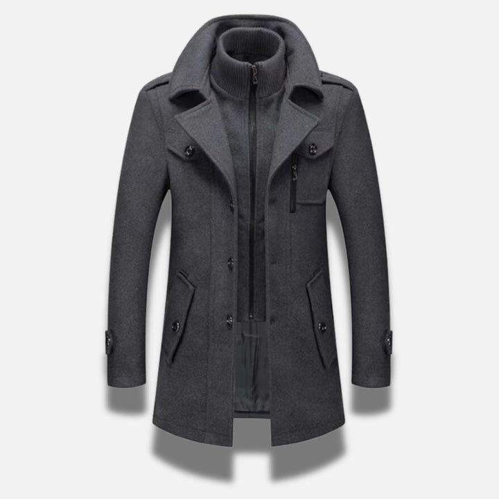Benjamin™ - Eleganter Mantel aus einer Wollmischung