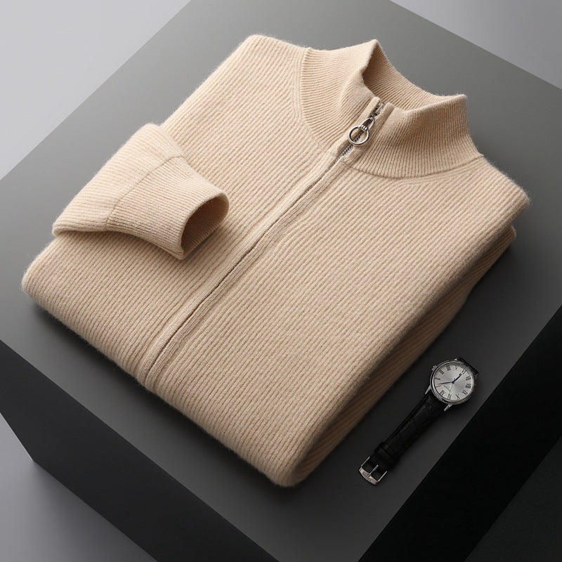 CIÉLO Merino-Strickjacke mit Reißverschluss