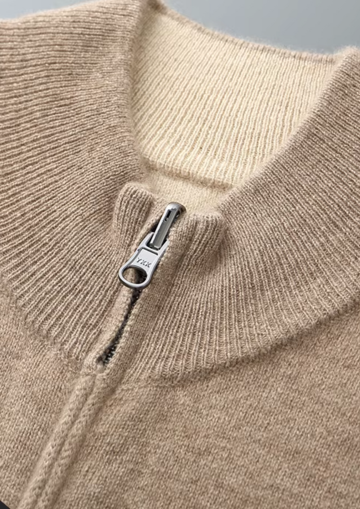 CIÉLO Merino-Strickjacke mit Reißverschluss