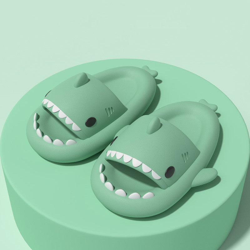 Sharkies - Haifisch-Hausschuhe Grün / 36-37