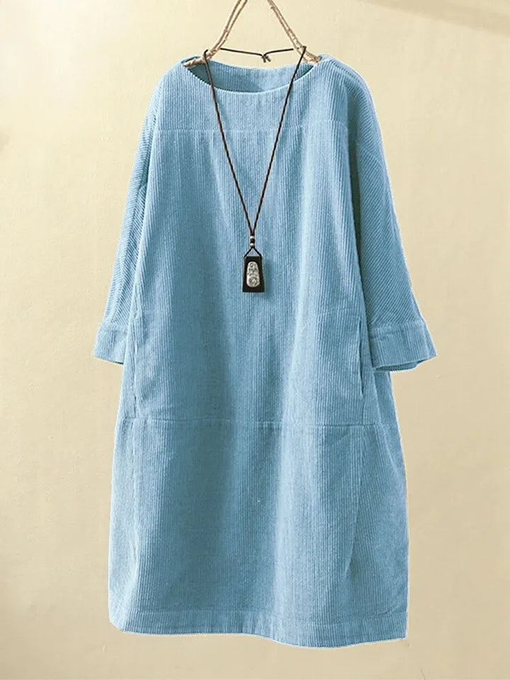 Elyse™ - Bequemes Kleid mit Rundhalsausschnitt