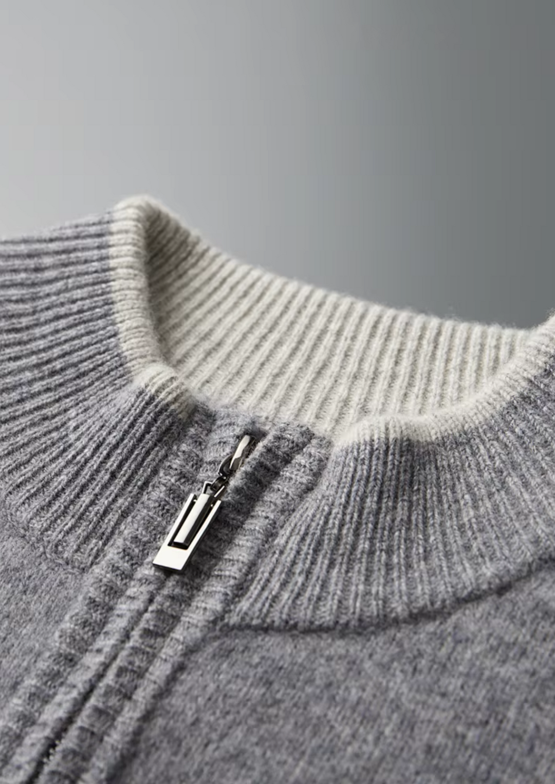 CIÉLO Merino-Strickjacke mit Reißverschluss