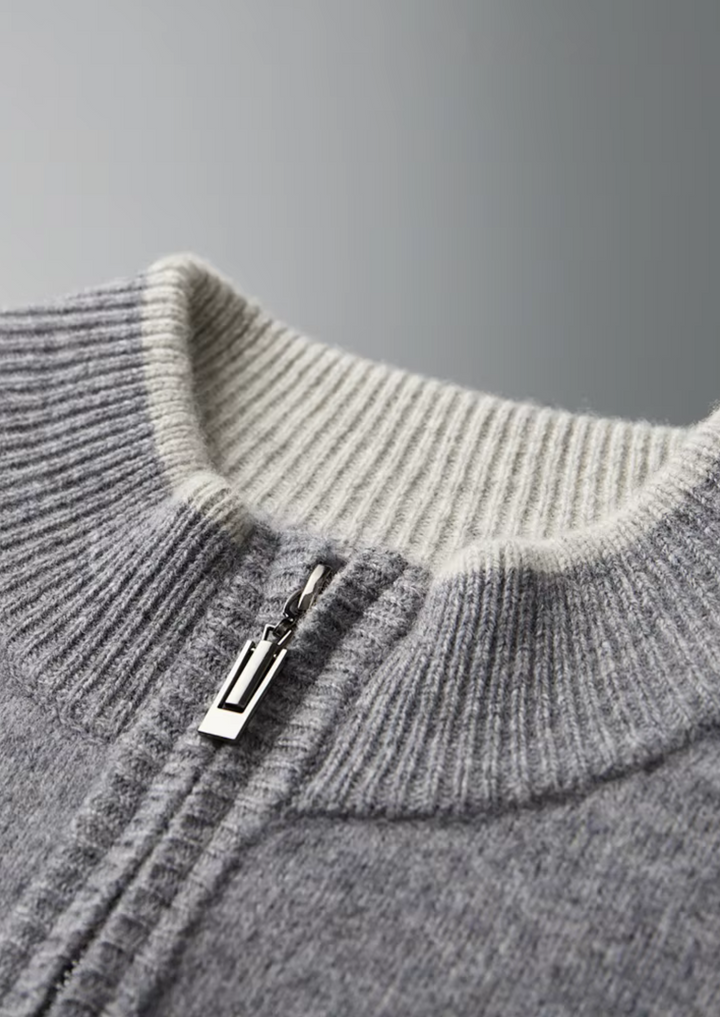 CIÉLO Merino-Strickjacke mit Reißverschluss