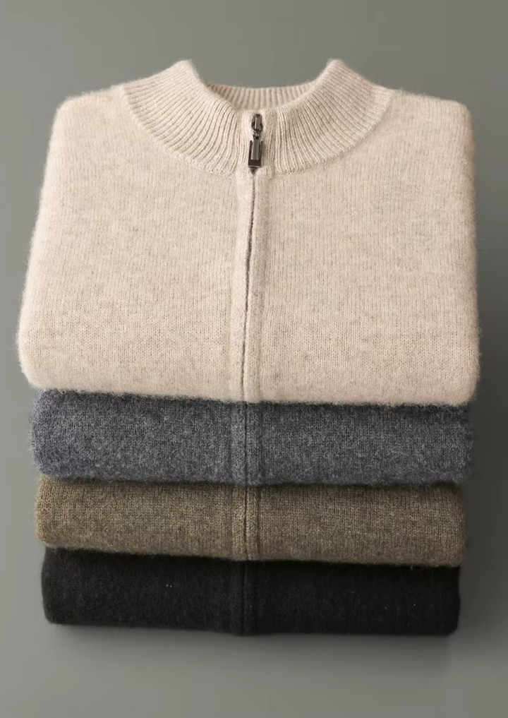 CIÉLO Merino-Strickjacke mit Reißverschluss