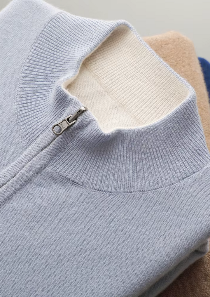 CIÉLO Merino-Strickjacke mit Reißverschluss