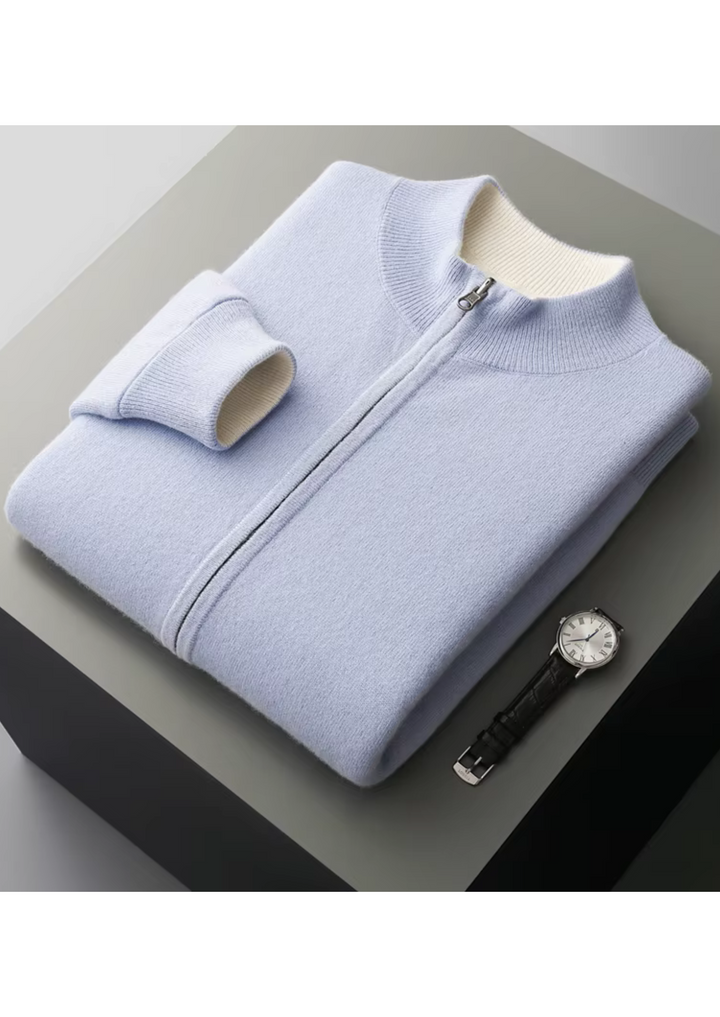 CIÉLO Merino-Strickjacke mit Reißverschluss