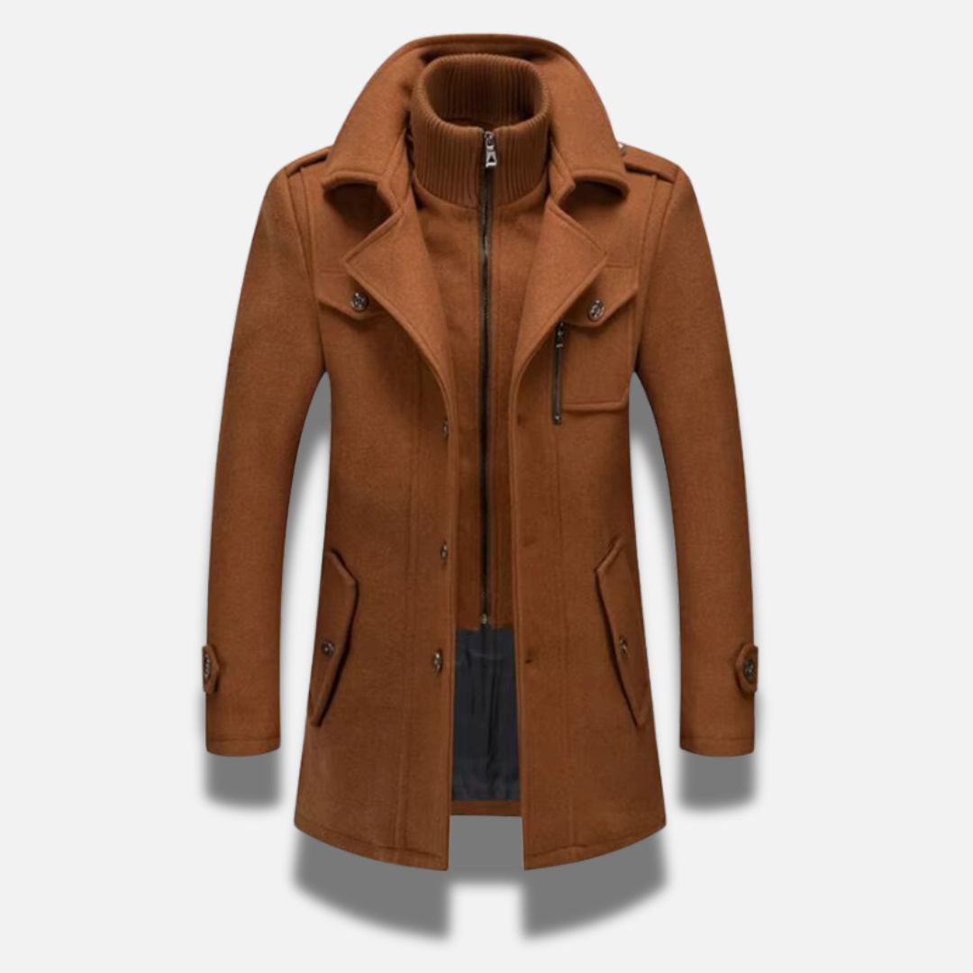 Benjamin™ - Eleganter Mantel aus einer Wollmischung