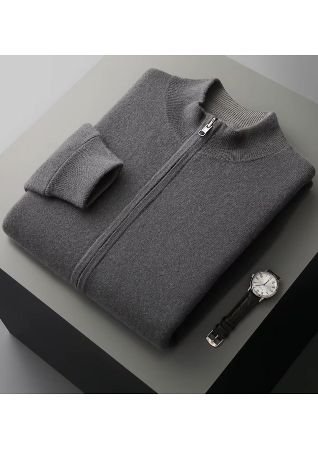 CIÉLO Merino-Strickjacke mit Reißverschluss