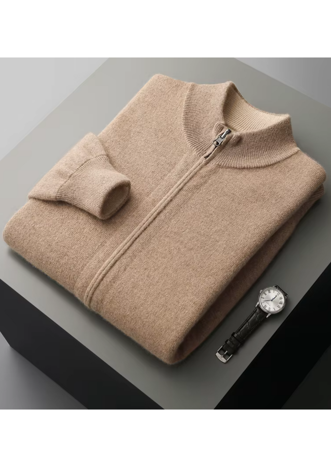 CIÉLO Merino-Strickjacke mit Reißverschluss