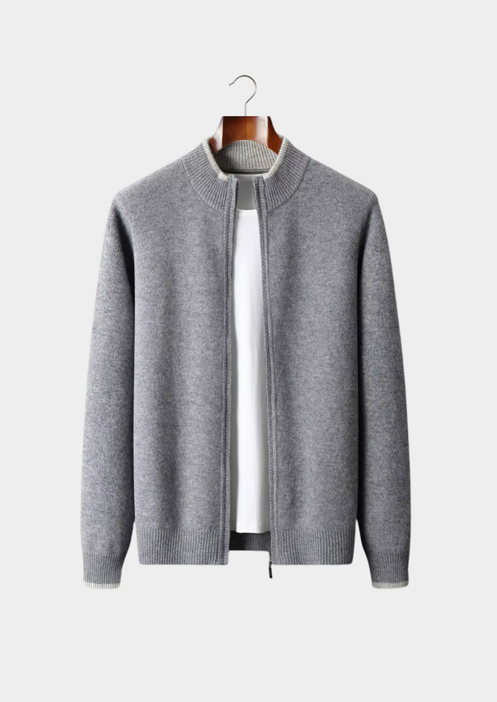 CIÉLO Merino-Strickjacke mit Reißverschluss