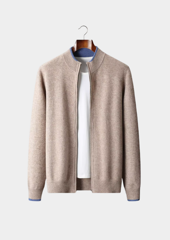 CIÉLO Merino-Strickjacke mit Reißverschluss