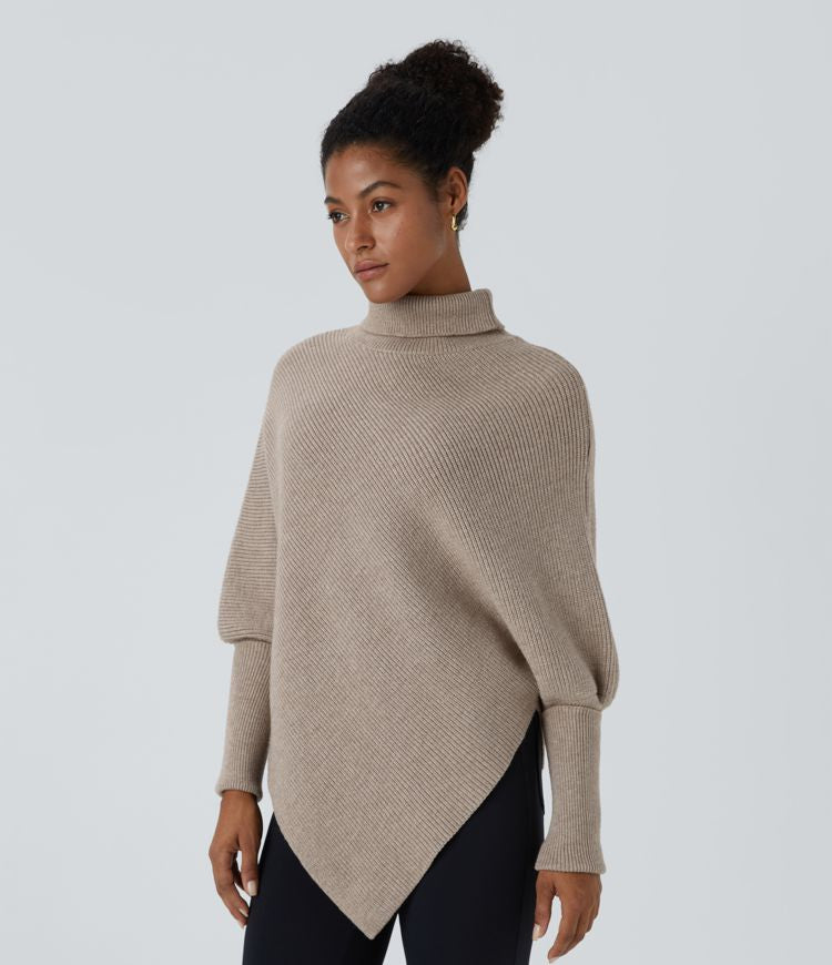 Amaya™ – Asymmetrischer Rollkragenpullover