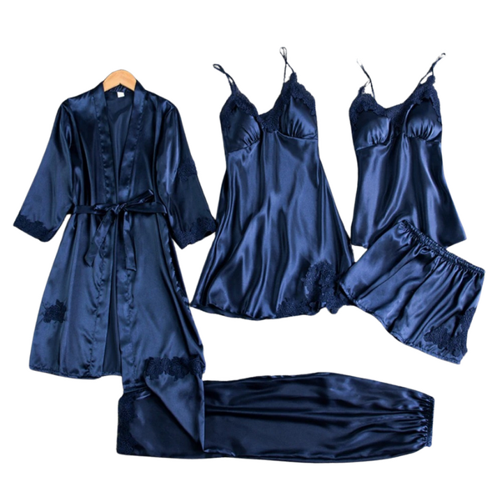 Livia™ - Luxuriöses 5-in-1-Satin-Schlafanzugset