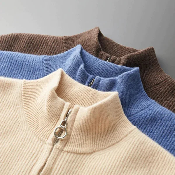 CIÉLO Merino-Strickjacke mit Reißverschluss