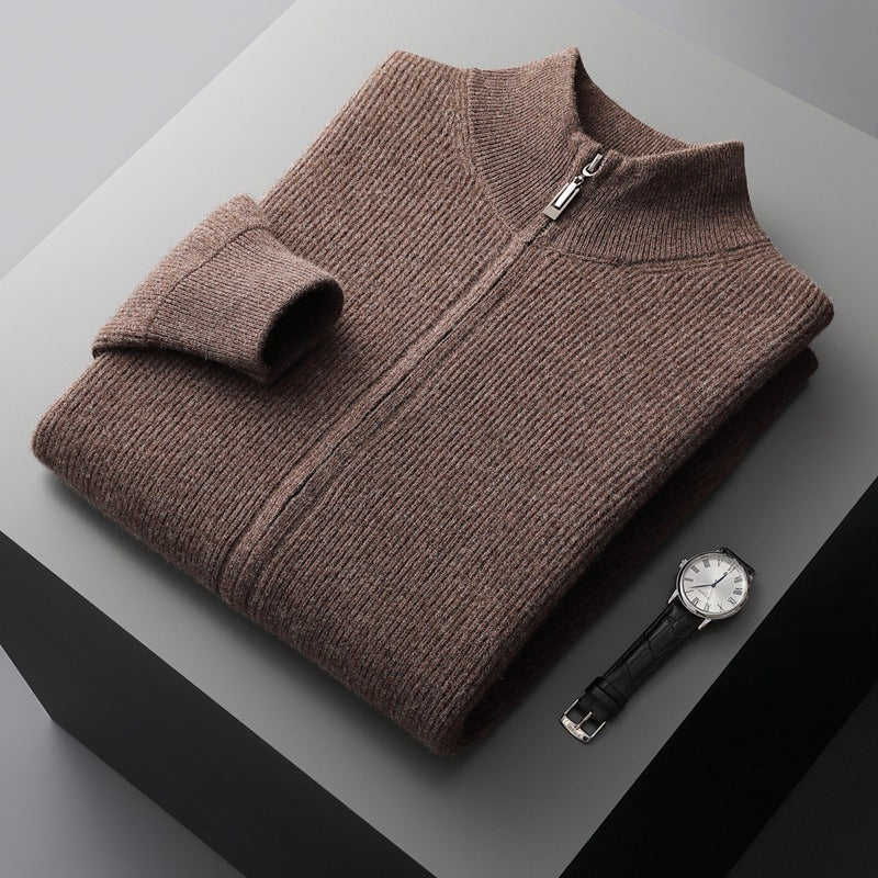 CIÉLO Merino-Strickjacke mit Reißverschluss