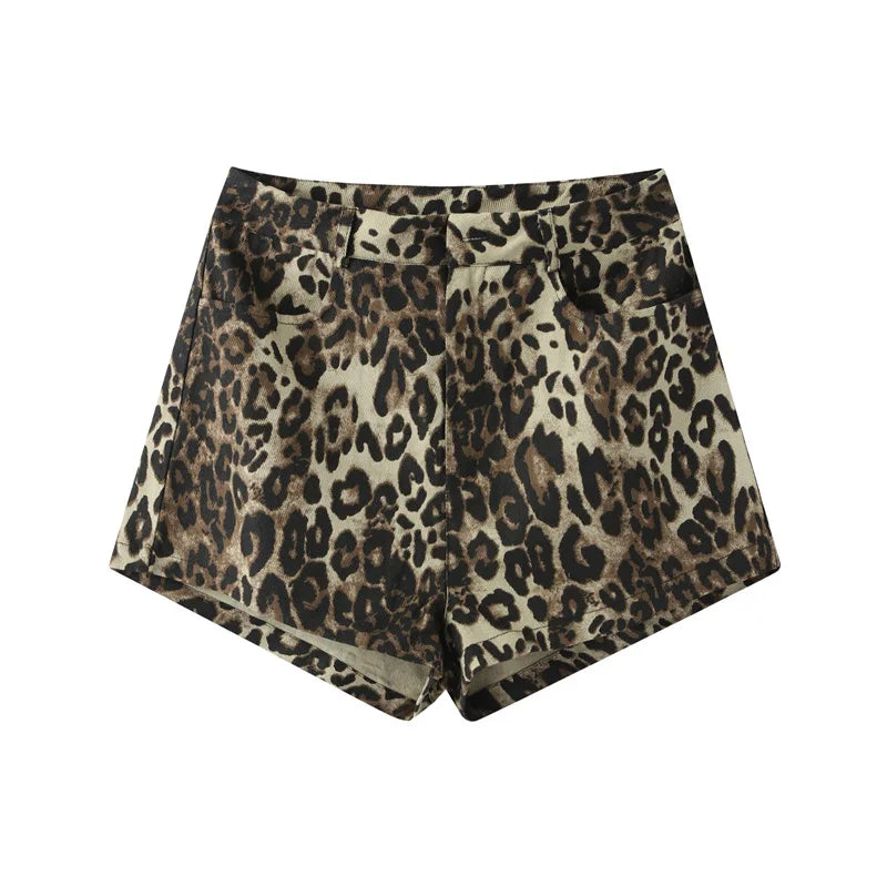 Inès™ - Chic Printleopardenmuster Shorts