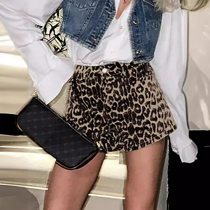 Inès™ - Chic Printleopardenmuster Shorts
