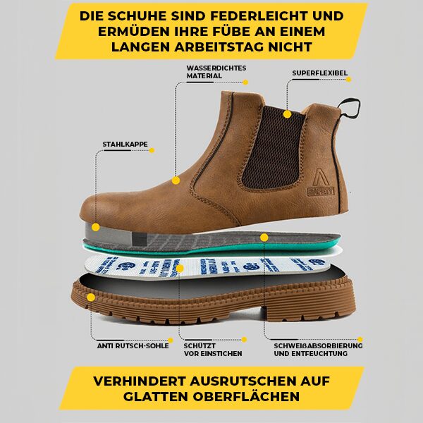 Xavier™ - Durchstichsichere Stahlkappenstiefel