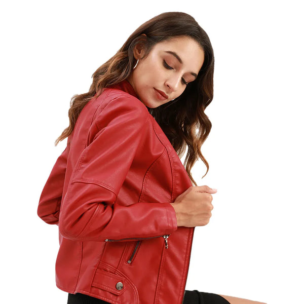 Elena™ - Stylische Und Einzigartige Lederjacke