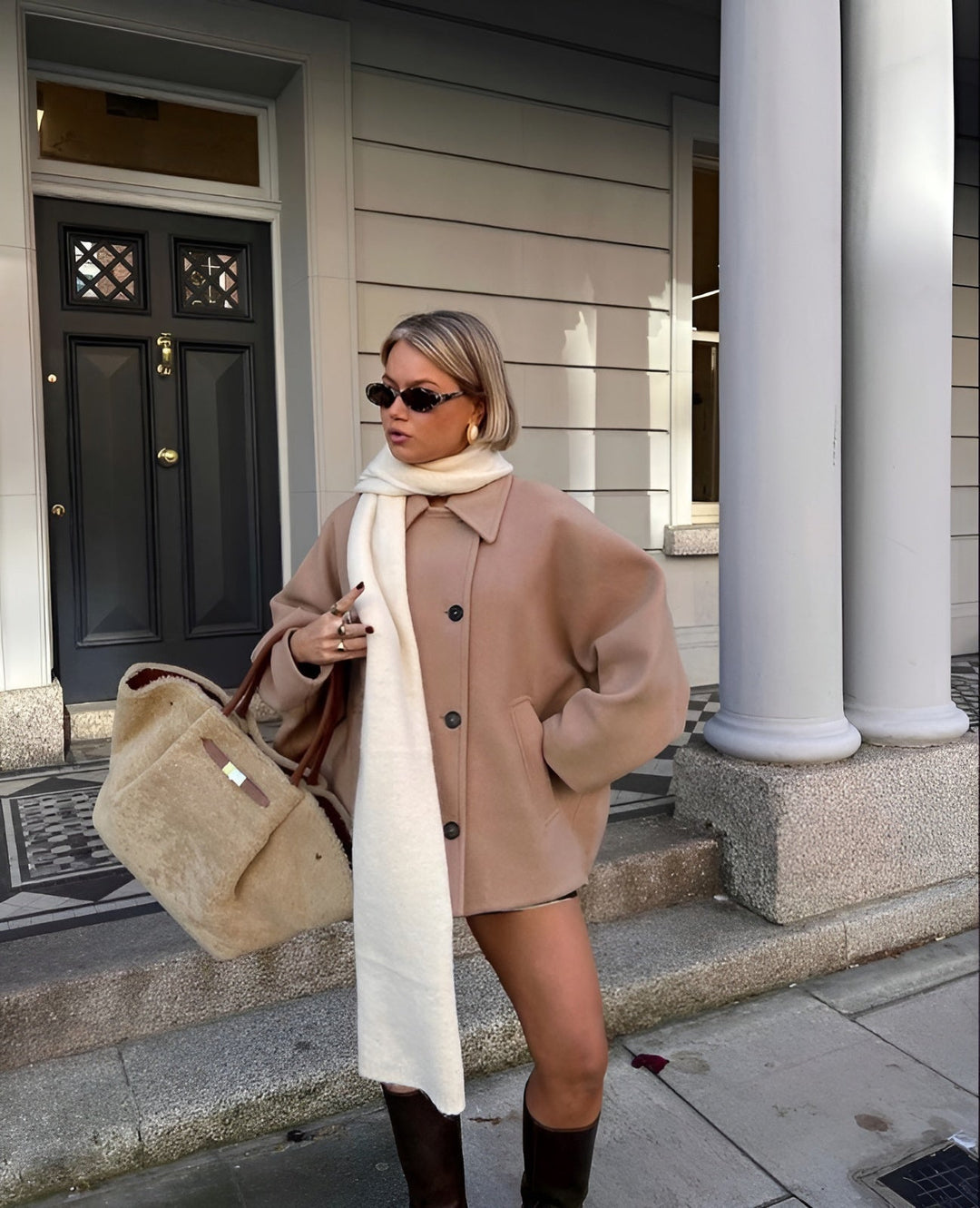 Lucia™ - Gemütliche Jacke aus Wollmischung in Übergröße