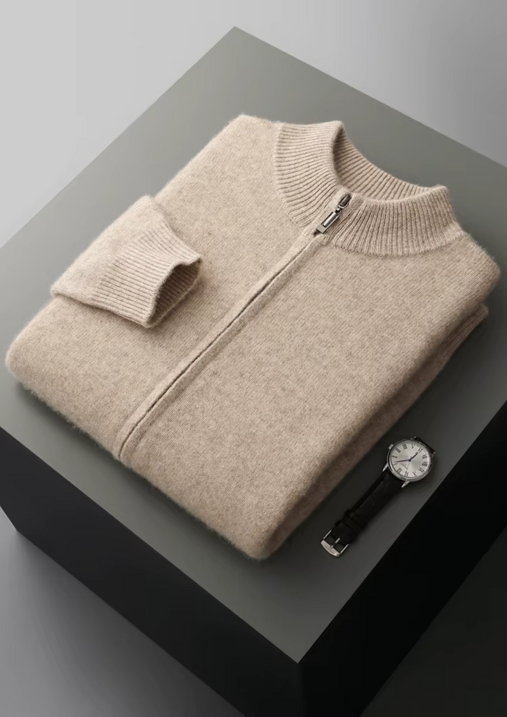 CIÉLO Merino-Strickjacke mit Reißverschluss