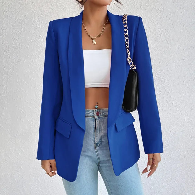 Melanie™ - Stilvoller Blazer Saphirblau / S