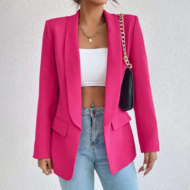 Melanie™ - Stilvoller Blazer Rosenrot / S