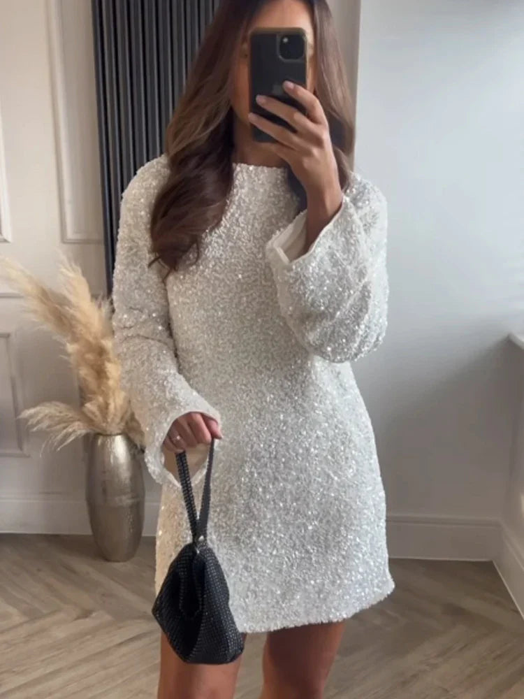Amara™ - Texturiertes Minikleid mit Schleife