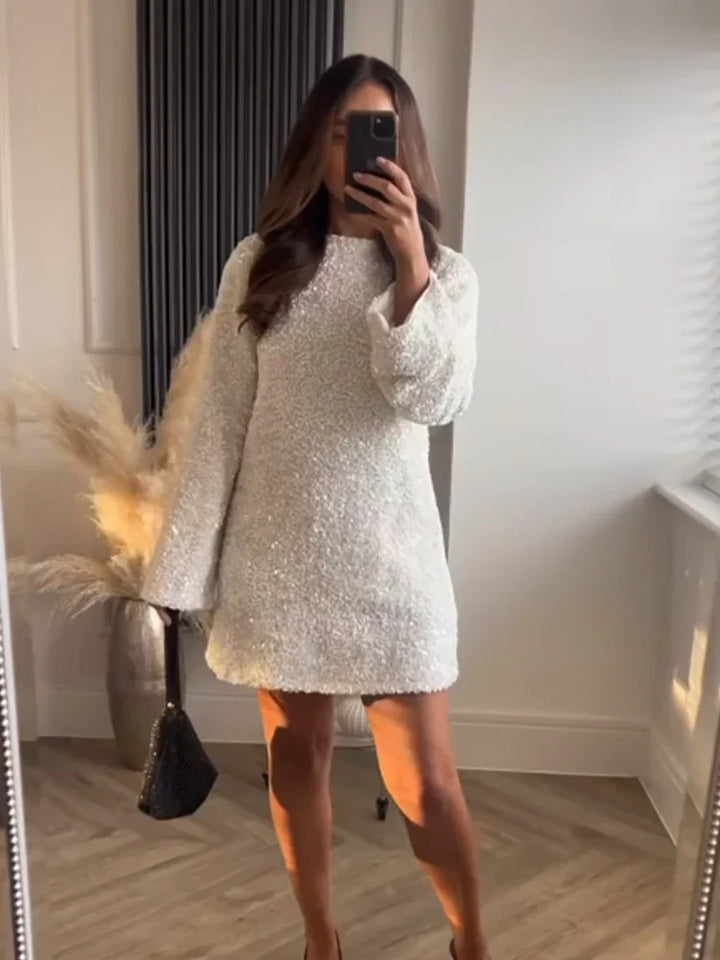 Amara™ - Texturiertes Minikleid mit Schleife