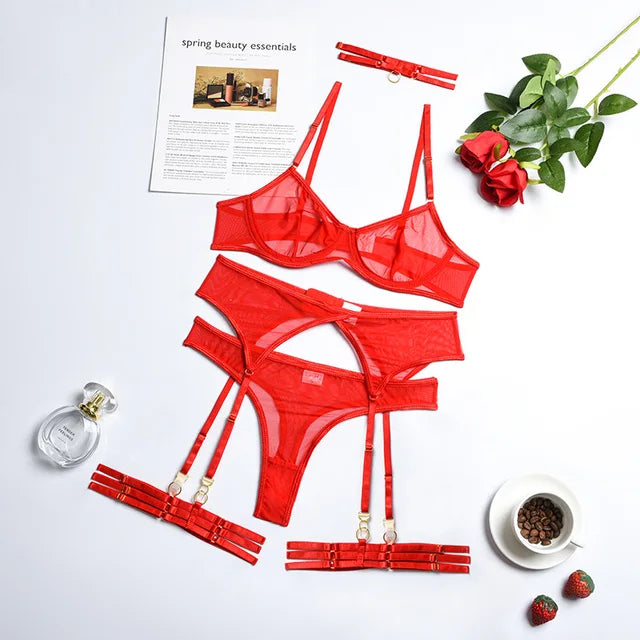 Skylar - 4-teiliges Dessous-Set